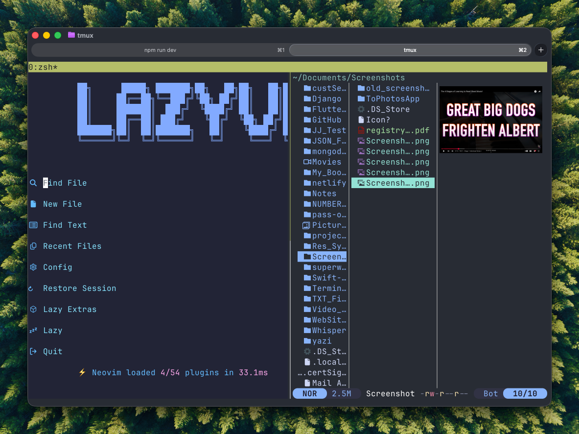 tmux in action